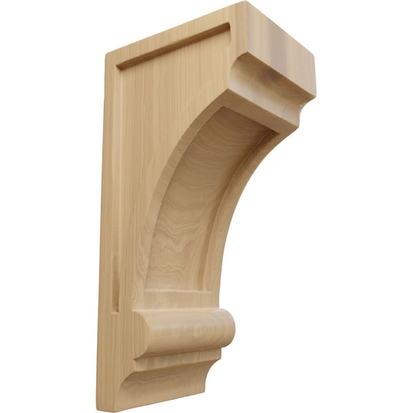 Ekena Millwork 4"W x 5"D x 10"H Diane Recessed Wood Corbel, Cherry CORW04X05X10DICH - main